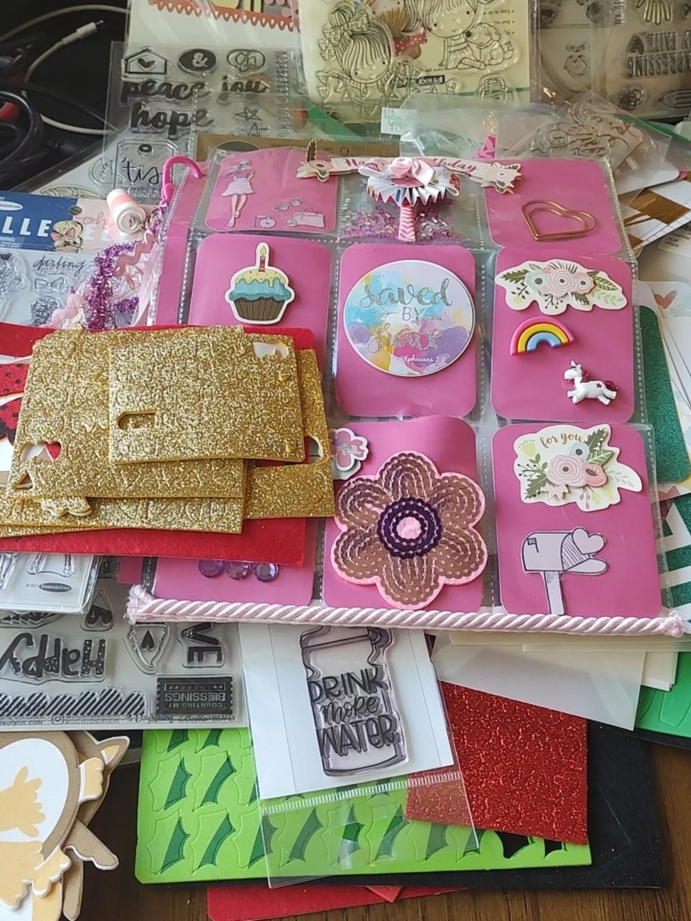 Assorted Craftd Scrapbooking Supplies, Stamps, Die Cuts & More - Mixed Colors - Picture 6 of 6